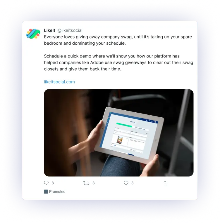 tweets easily made with twitter integrations